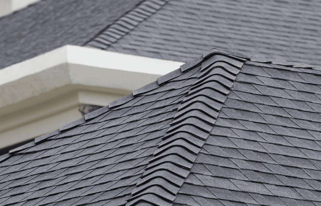 pitched roofing with shingles